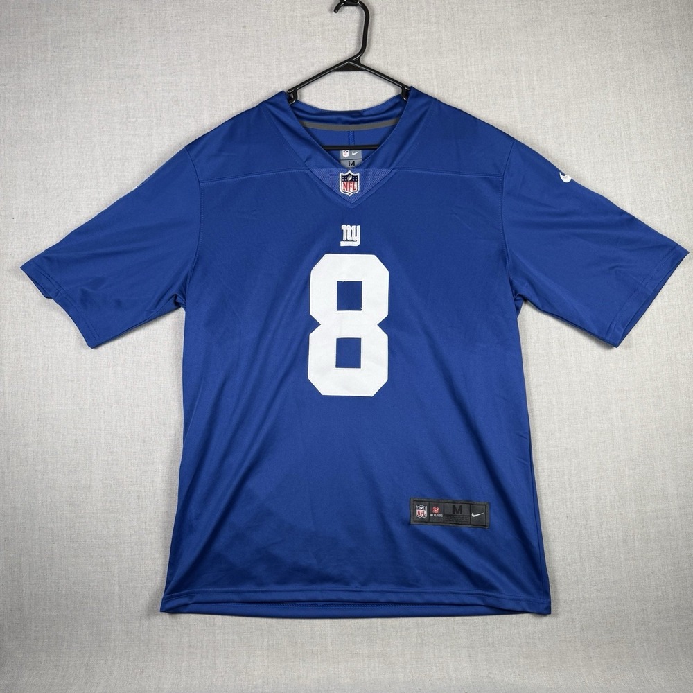 New York Giants Jersey Medium Blue NFL Football Daniel Jones 8 Nike On Field